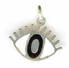 Sterling Silver 12x14mm Eye Pendant